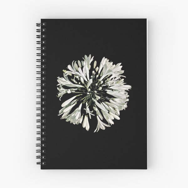 Item preview, White Stylized Radial Flower Artwork designed and sold by DFLC Prints.