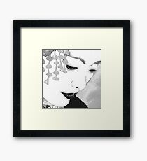 The Geisha-Close-up Framed Print