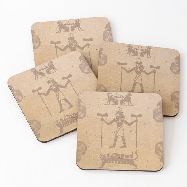 Item preview, Skulls & Glyphs Sandstone designed and sold by StaticKafka.