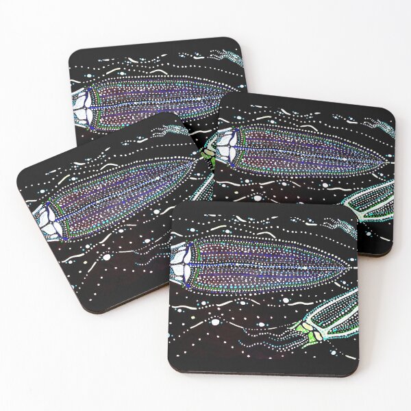 Item preview, Bioluminescence - Inspired by the night ocean Lifeforce  designed and sold by Giiniw-Ikwe.