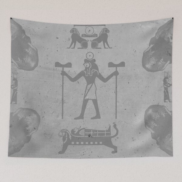 Item preview, Skulls & Glyphs Gray  designed and sold by StaticKafka.
