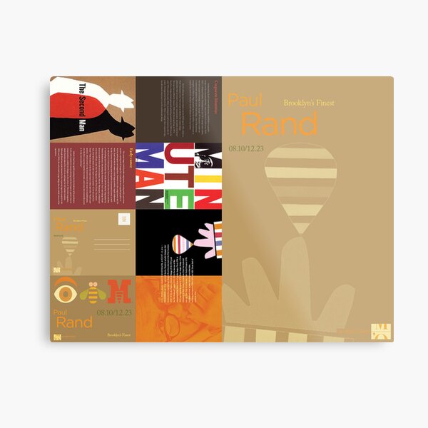 Mock Paul Rand Poster Metal Print