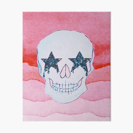 STAR SKULL Art Board Print