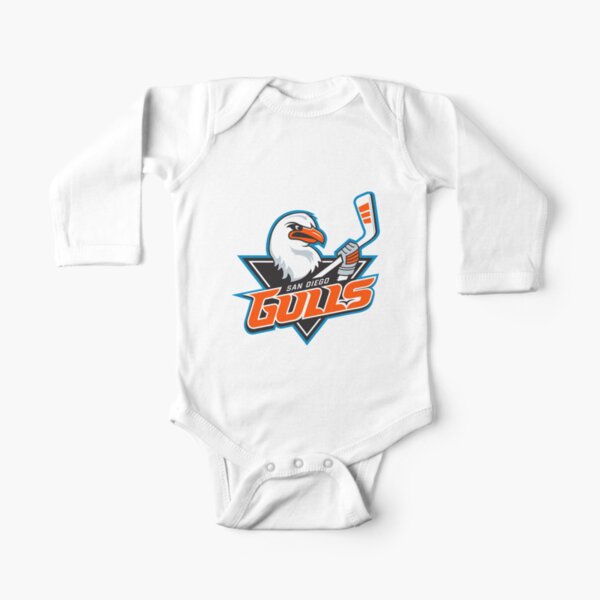 San Diego Gulls Logo Long Sleeve Baby One-Piece