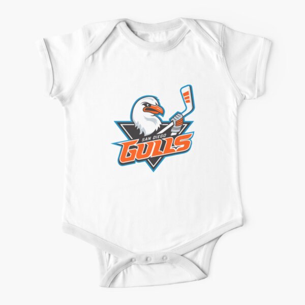 San Diego Gulls Logo Short Sleeve Baby One-Piece