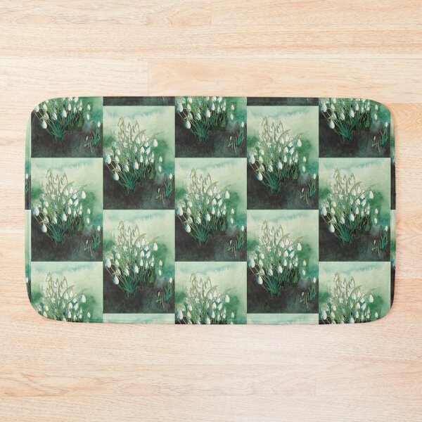Item preview, white snowdrops original watercolour painting designed and sold by esvb.