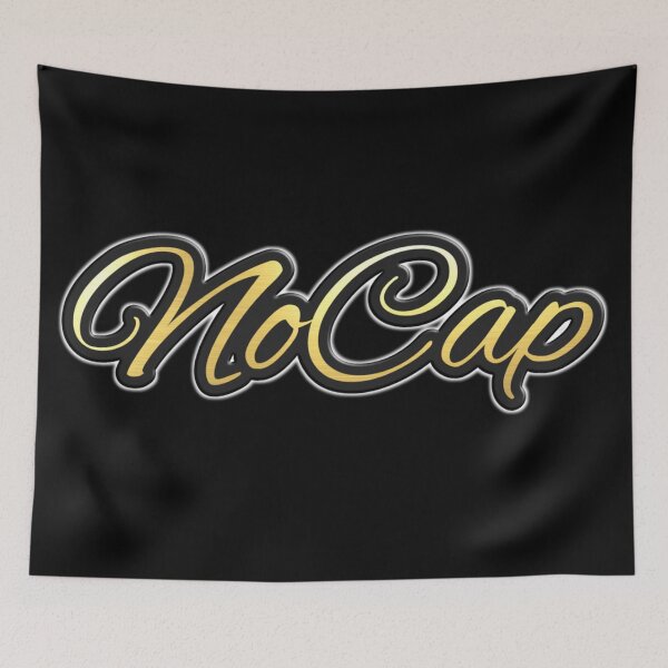 Item preview, Shiny black and gold NoCap word design ver.1 designed and sold by smARTwork.