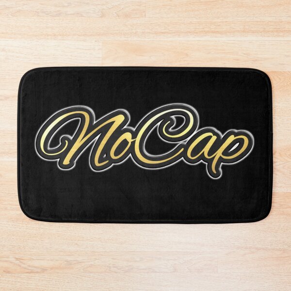 Item preview, Shiny black and gold NoCap word design ver.1 designed and sold by smARTwork.