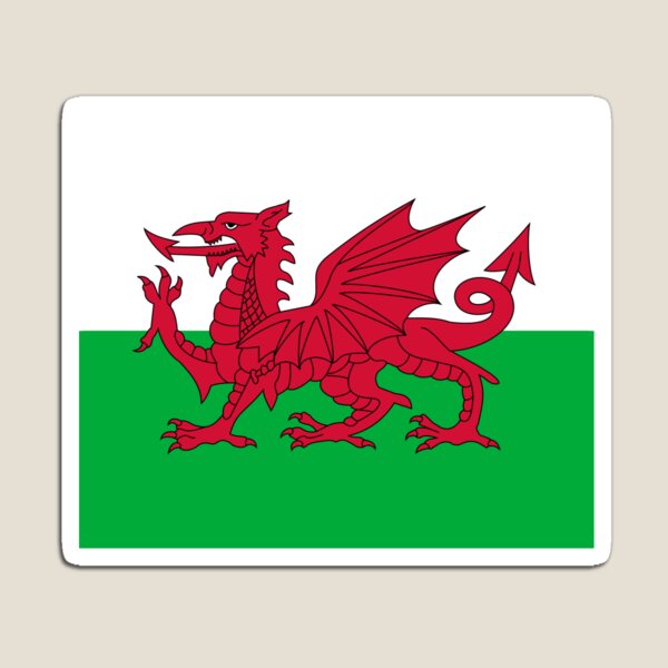 Buckley Town Cymru Wales Flag Fridge Magnet 