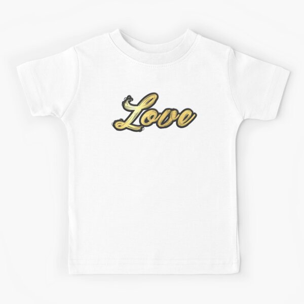 Black & Gold Love Kid T-Shirt