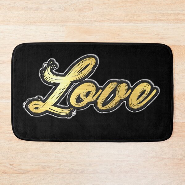 Item preview, Shiny black and gold LOVE word design ver.2 designed and sold by smARTwork.