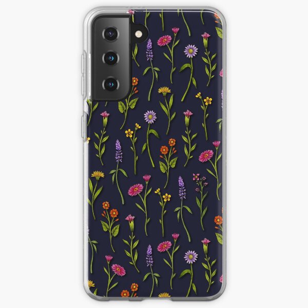Dainty Wildflowers - Colorful Flower Pattern Samsung Galaxy Soft Case