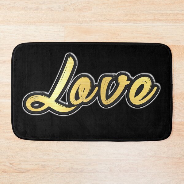 Item preview, Shiny black and gold LOVE word design ver.1 designed and sold by smARTwork.