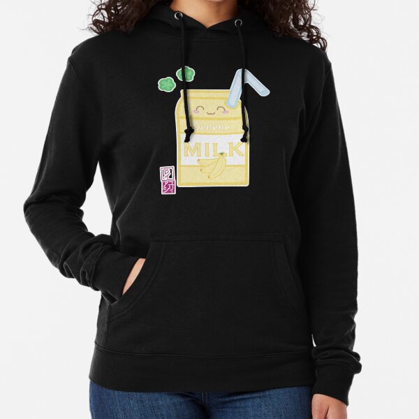 Kawaii Banana Milk Lightweight Hoodie