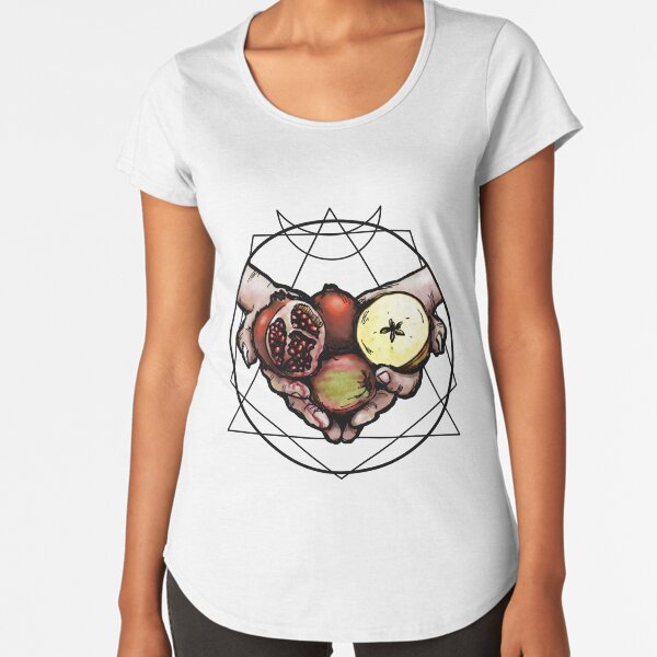 Samhain: The Apple & The Pomegranate Premium Scoop T-Shirt