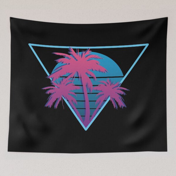 Item preview, Summer neon palm trees. designed and sold by emphatic.