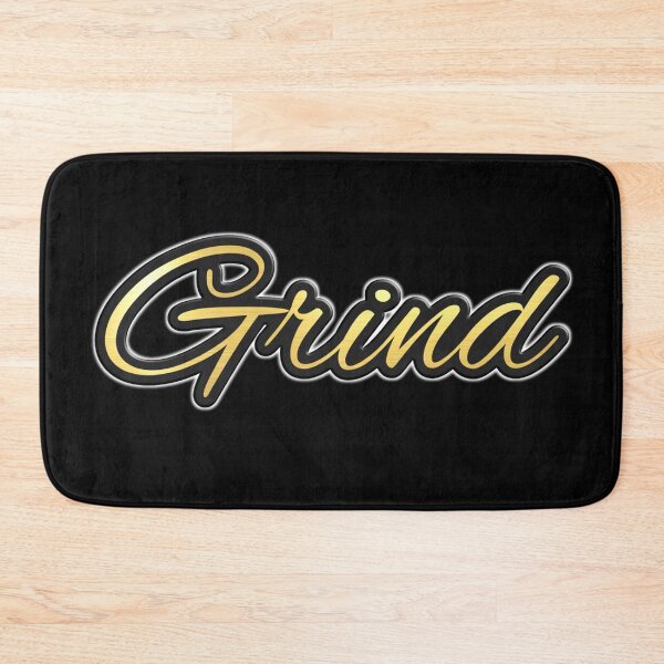Item preview, Shiny black and gold GRIND word design designed and sold by smARTwork.
