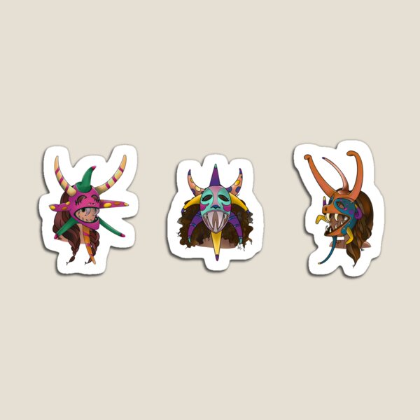 Caretas Vejigantes Magnet
