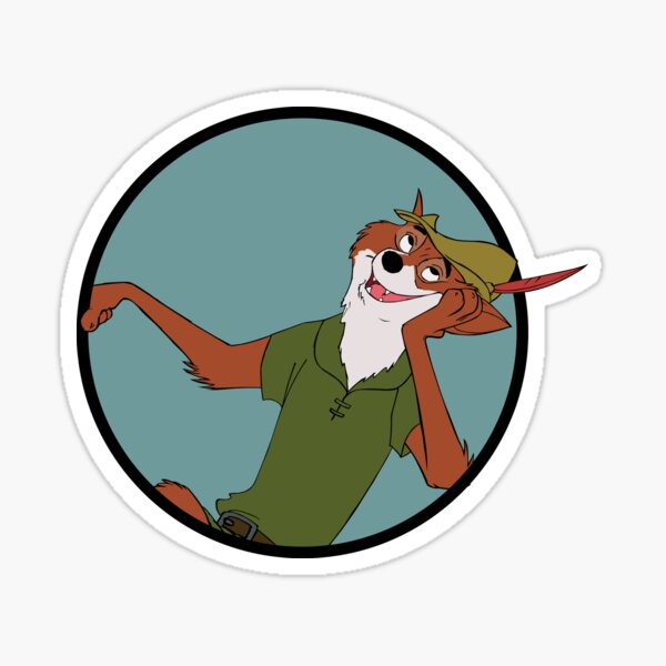 Cartoon Fox Stickers Redbubble - robin hood roblox john doe