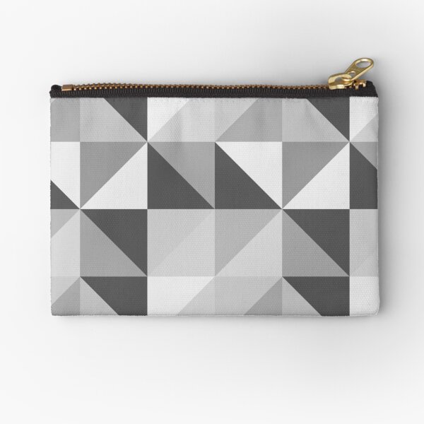 Geometric Slate Zipper Pouch