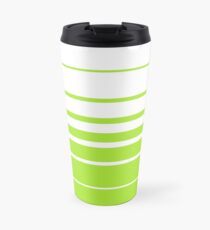 LimeGreen Ombre Fibonacci stripes Travel Mug