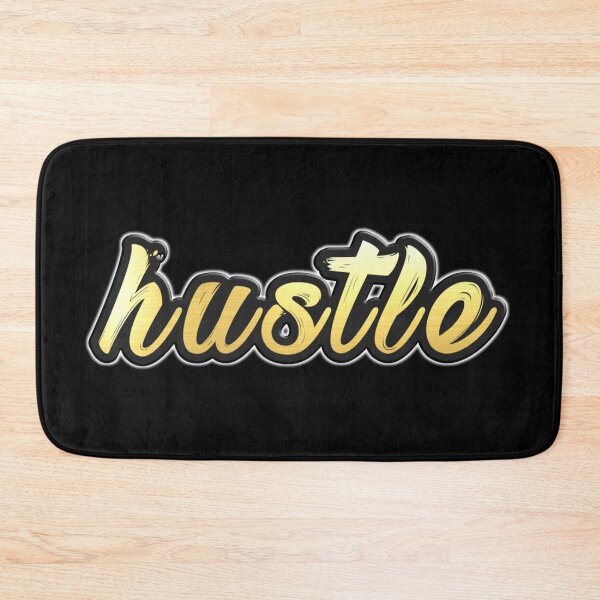 Item preview, Shiny black and gold HUSTLE word design ver.2 designed and sold by smARTwork.