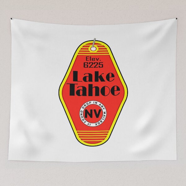 Item preview, Lake Tahoe Nevada Vintage Key Ring Fob Tag Hotel Motel Tags designed and sold by DESTINATIONS DECAL DOS.