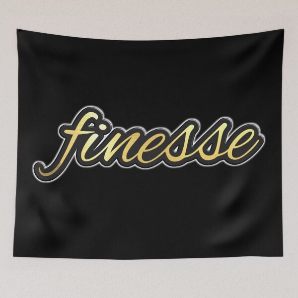 Item preview, Shiny black and gold FINESSE word design designed and sold by smARTwork.