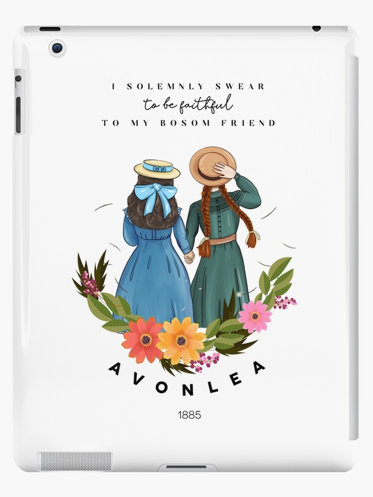 Coque Et Skin Adhesive Ipad Anne Avec Un E Et Diana D Avonlea Green Gables Best Friends Par Wearandpaper Redbubble