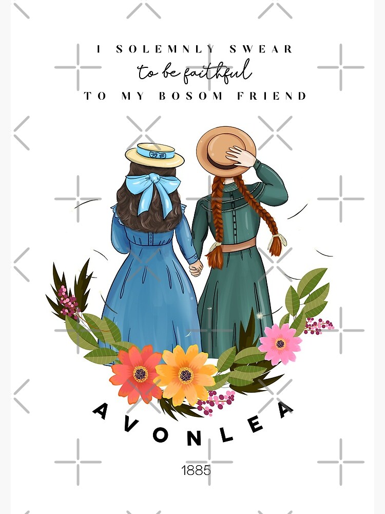 Anne with an E and Diana from Avonlea Green Gables - Best Friends by wearandpaper