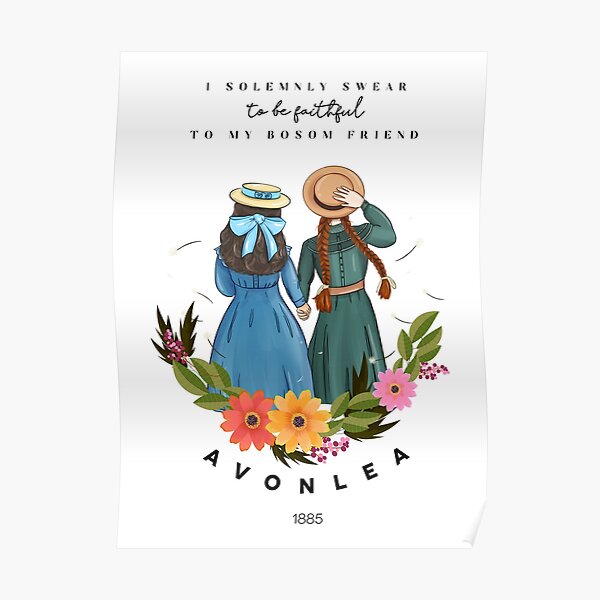 Anne avec un E et Diana d'Avonlea Green Gables - Best Friends Poster