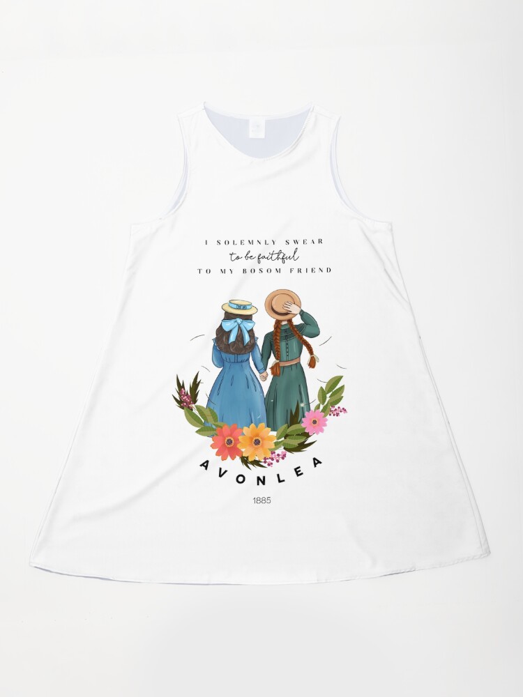 Anne with an E and Diana from Avonlea Green Gables - Best Friends" A-Line  Dress for Sale by wearandpaper | Redbubble
