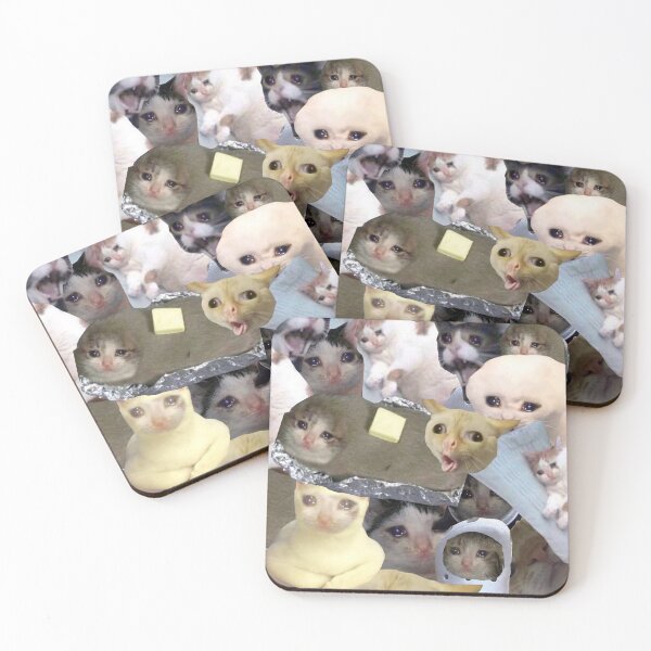Item preview, Crying Meme Cats designed and sold by pixid.
