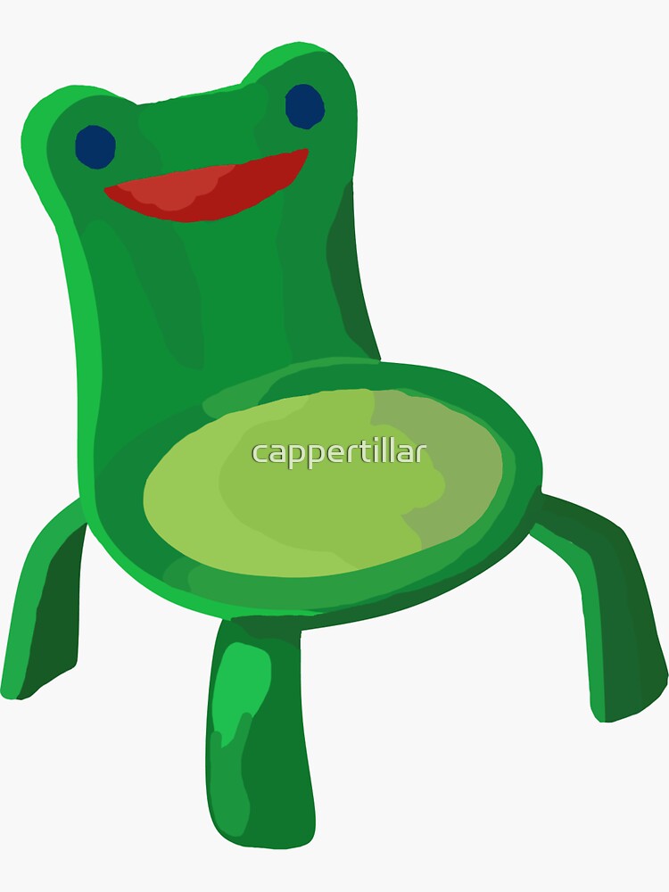 "Froggy Chair" Sticker for Sale by cappertillar | Redbubble
