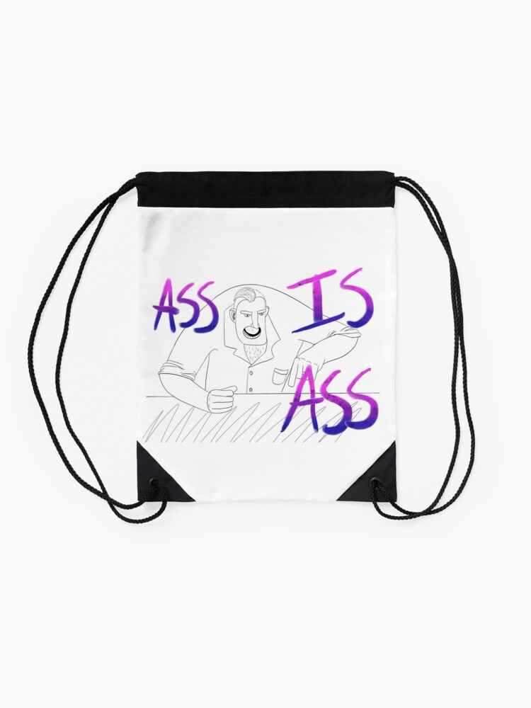 Ass Is Ass Bisexual Flag Drawstring Bag By Crystalschmidt