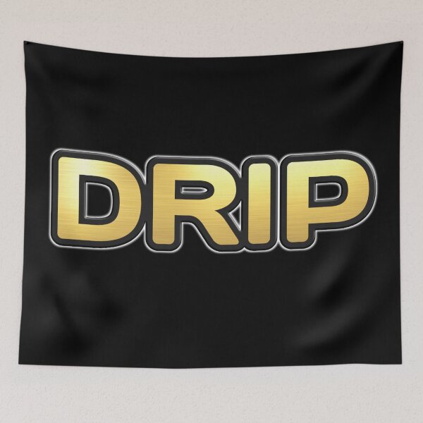 Item preview, Shiny black and gold DRIP word design ver.2 designed and sold by smARTwork.