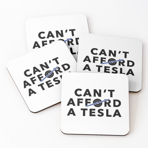 Item preview, Can't Afford a Tesla (blue) designed and sold by MajesticEyesore.