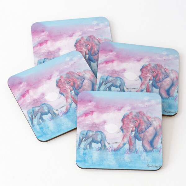 Item preview, Setting Sun, Elephants on the Savannah  designed and sold by RAWhitworth.