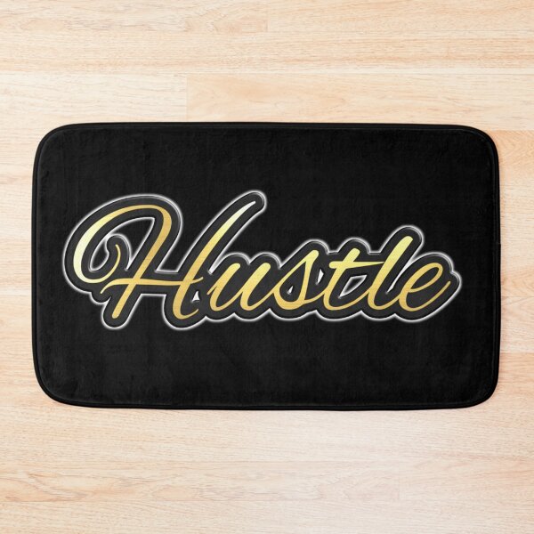 Item preview, Shiny black and gold HUSTLE word design ver.1 designed and sold by smARTwork.
