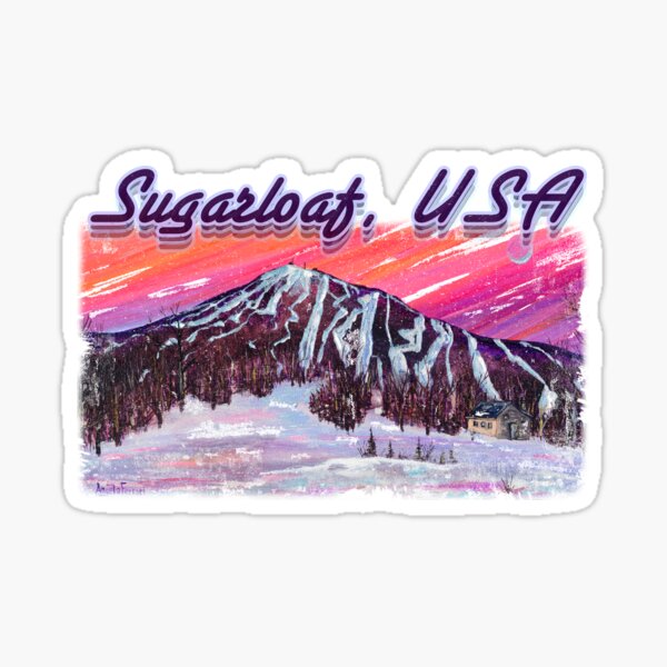 Sugarloaf at Sundown by Angela Ferrari Sticker