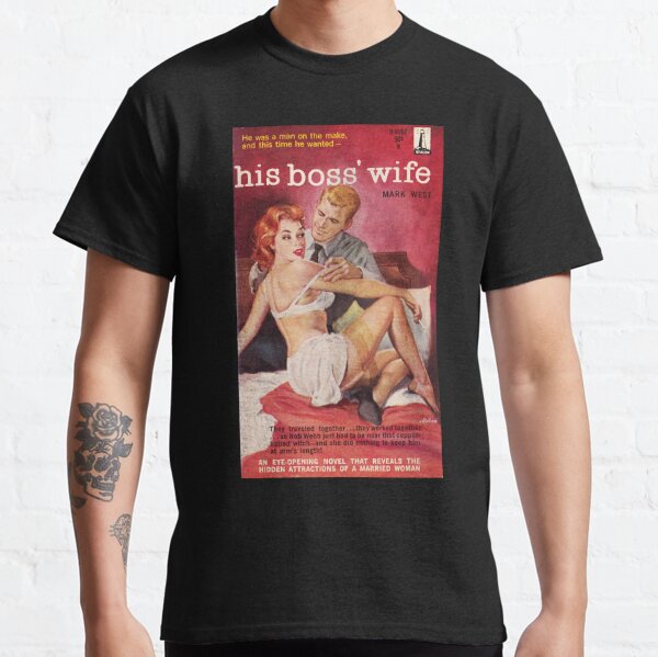 Vintage 1960s Softcore Sleaze Paperback Cover T Shirt By