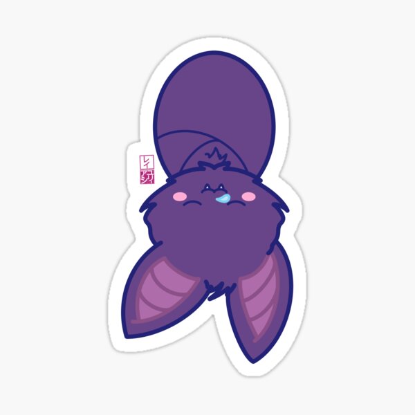 Kawaii Sleepy Bat Sticker