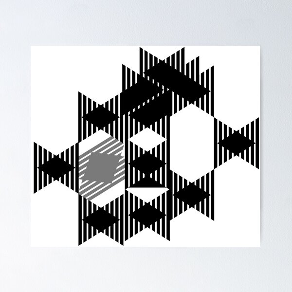 Artikelvorschau, Black and White Techno Motif 1 entworfen und verkauft von Sharon Schwalbe.