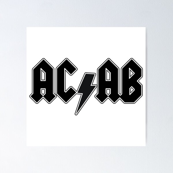 Item preview, ACAB - ACDC Logo designed and sold by RadicalPrintsByCas.