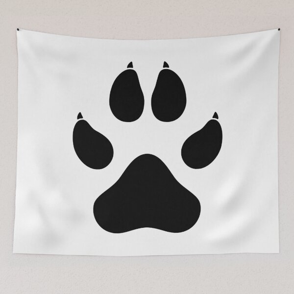 Item preview, Wolf Paw Print – Black  designed and sold by S-ivanov.
