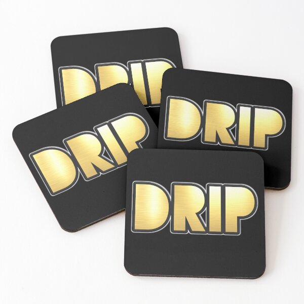 Item preview, Shiny black and gold DRIP word design ver.3 designed and sold by smARTwork.