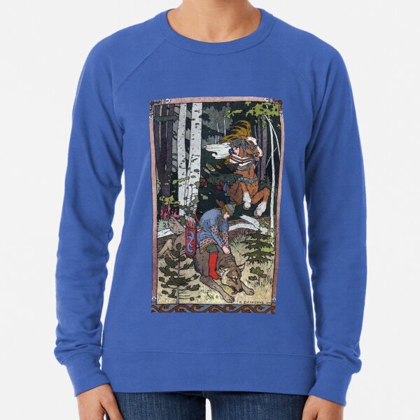 Ivan and the Wolf - Ivan Bilibin Lightweight Sweatshirt