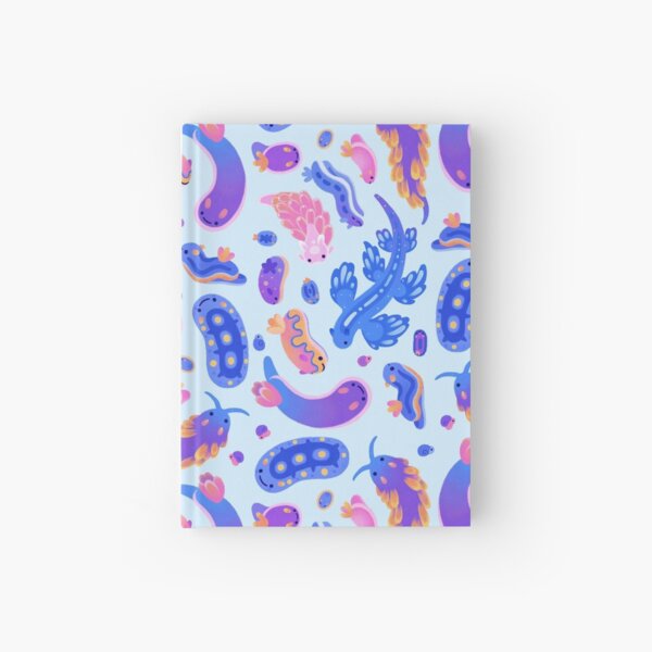 Sea slug - pastel blue Hardcover Journal