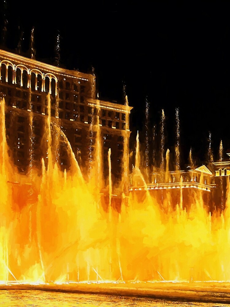 The Dancing Fountains at Bellagio Las Vegas by travelways