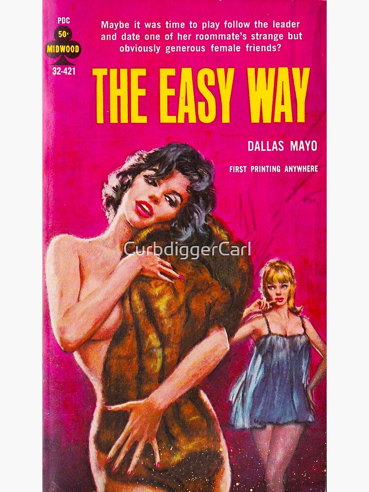 Lesbian Print for Women Only Vintage Pulp Paperback Cover Repro 